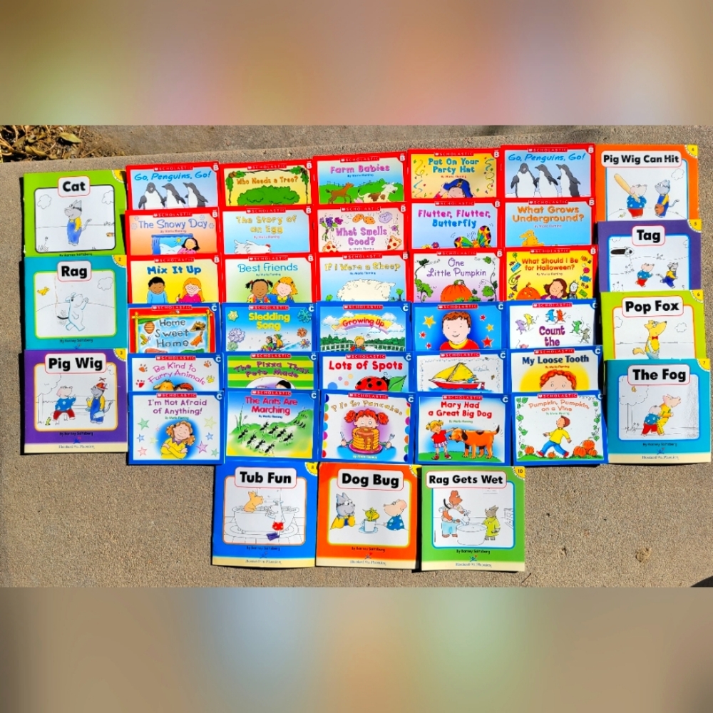 Scholastic Leveled Reader Books and Hooked on Phonics Books